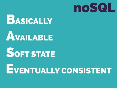 The Beginners Guide to NoSQL 