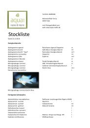 aqua!nano&more Stockliste  vom 22.12.2016