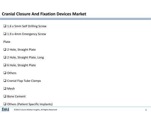 Cranial Closure And Fixation Devices Market