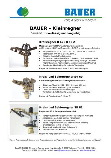 BAUER â€“ Kleinregner