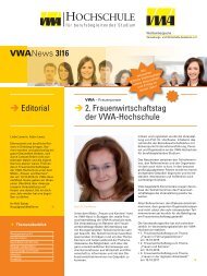 VWA-News zum Frauenwirtschaftstag 