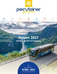 Pernsteiner Reisen - Reisen 2017 mit Bus, Schiff & Flugzeug