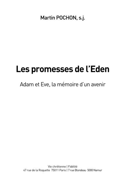 Les promesses de l'Éden