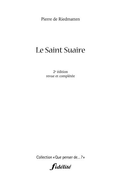 Le Saint Suaire