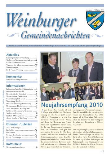 Neues vom Roten Kreuz - Gemeinde Weinburg