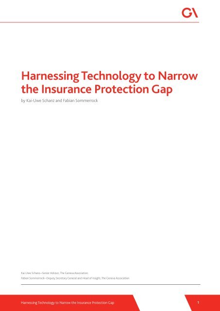 Harnessing Technology to Narrow the Insurance Protection Gap