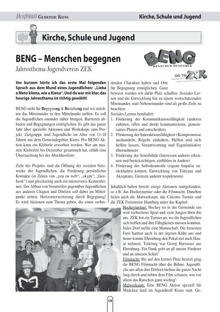 Dorfblatt GEMEINDE KIENS