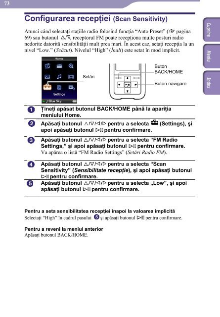 Sony NWZ-S618F - NWZ-S618F Istruzioni per l'uso Rumeno