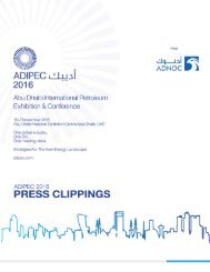 ADIPEC 2016 Press Clippings