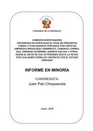 INFORME EN MINORÍA