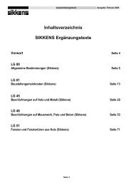 Beschichtung auf Holz und Metall - Sikkens