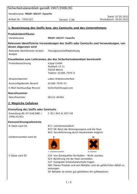 PROFI-DICHT-Faserfix - Icopal GmbH