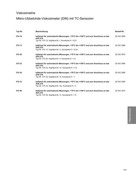 SCHOTT Instruments Produktverzeichnis 2008