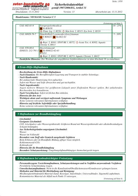 Silikon-Vernetzer C-5 - Suter Swiss-Composite Group