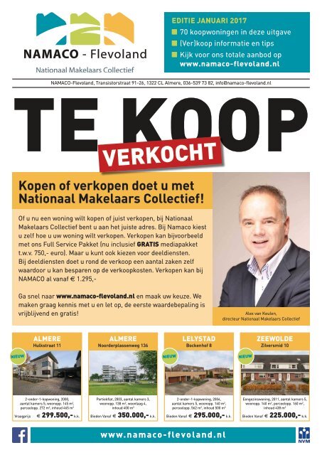 NAMACO Flevoland Woonmagazine, uitgave januari 2017