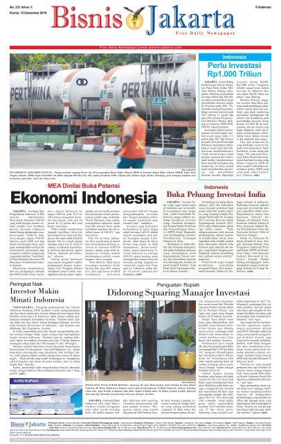 Bisnis Jakarta 15 Desember 2016