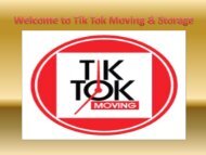 Welcome to Tik Tok Moving & Storage|| TikTok Moving