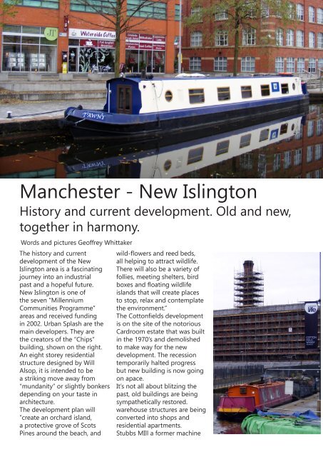 Manchester New Islington - article, Lancashire Mag. style