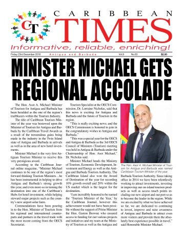 Caribbean Times 63rd Issue - Friday 23rd December 2016