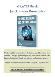 GRATIS Ebook-So funktioniert SEO Suchmaschinen Optimierung