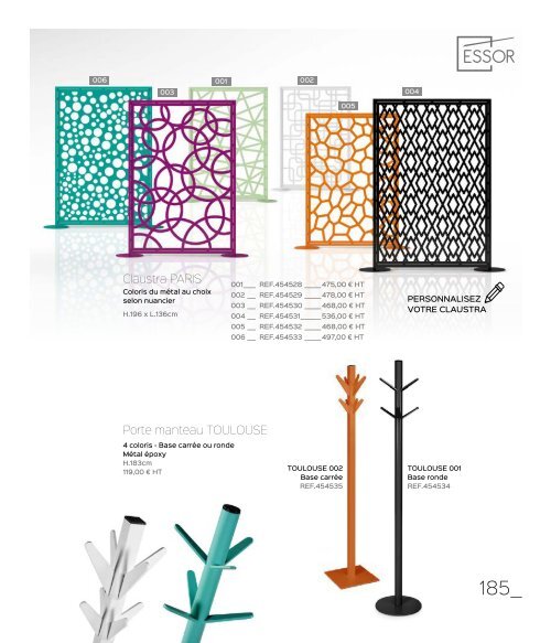 CATALOGUE ESSOR MOBILIER DECO 2017