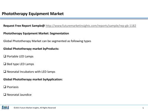 Phototherapy Equipment Market