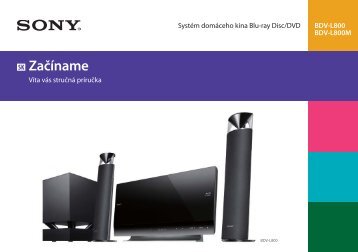 Sony BDV-L800 - BDV-L800 Guida di configurazione rapid Slovacco