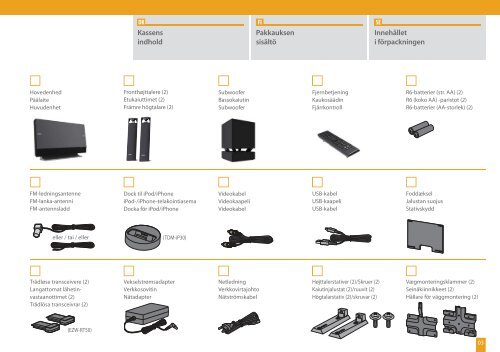 Sony BDV-L800 - BDV-L800 Guida di configurazione rapid Danese