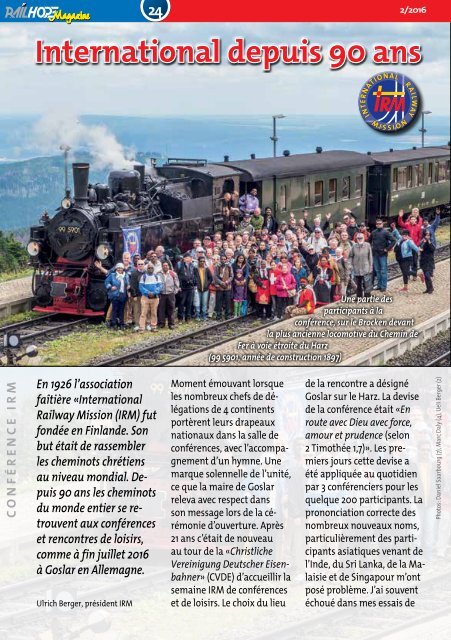 RailHope Magazin 02/16 FR