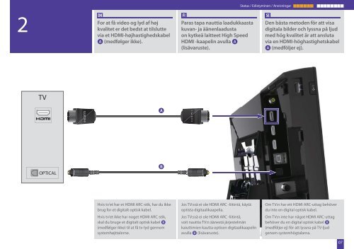 Sony BDV-L800 - BDV-L800 Guida di configurazione rapid Svedese