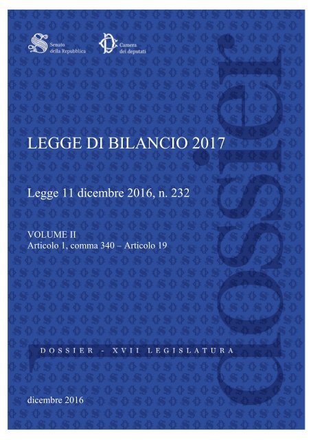 LEGGE DI BILANCIO 2017