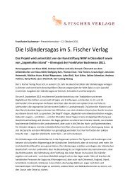 Die Isländersagas im S. Fischer Verlag