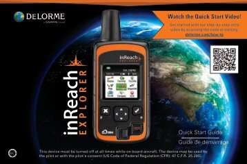 Garmin inReach ExplorerÂ® - Quick Start Manual