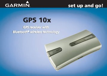 Garmin GPS 10x (replacement) - quick start manual