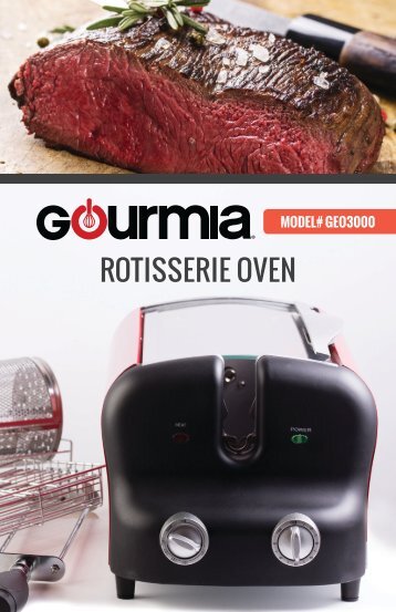 Gourmia GEO3000 Rotisserie Oven - 