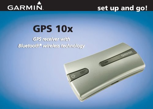 Garmin GPS 10x Receiver - quick start manual