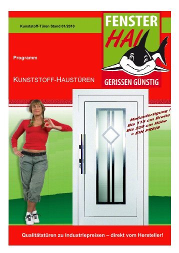 KUNSTSTOFF-HAUSTÜREN - FensterHAI
