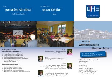 Hauptschule - GHS-Wegberg