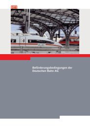 Beförderungsbedingungen der Deutschen Bahn AG