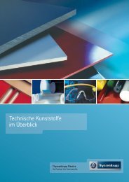 Technische Kunststoffe im Überblick - ThyssenKrupp Plastics