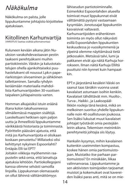 Karhunkierros 1/2014