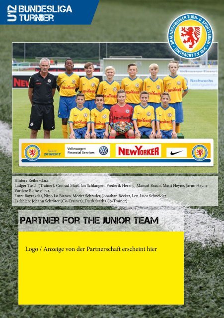 U12 Bundesliga Turnier Programmheft