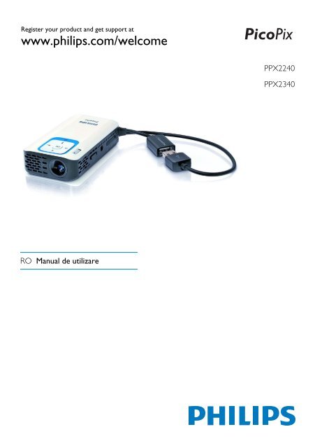 Philips PicoPix Projecteur de poche - Mode d&rsquo;emploi - RON