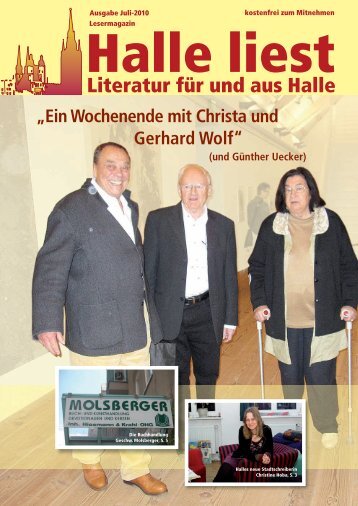 Ein Wochenende mit Christa und Gerhard Wolf - Halle liest ...
