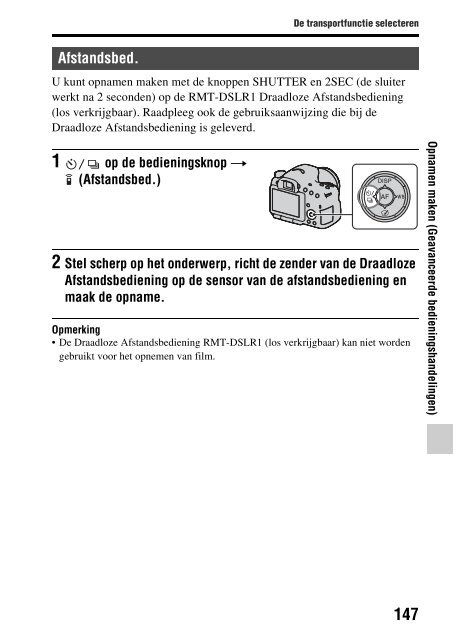 Sony SLT-A57M - SLT-A57M Istruzioni per l'uso Olandese