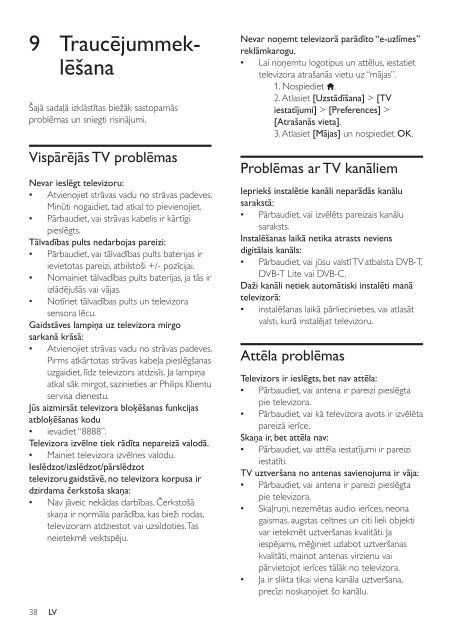 Philips 3000 series TV LCD - Mode d&rsquo;emploi - LAV