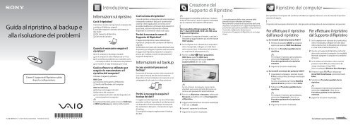 Sony VPCM13M1E - VPCM13M1E Guida alla risoluzione dei problemi Italiano