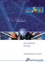 Kunststoff- Profile - ROSINSKY KUNSTSTOFFE