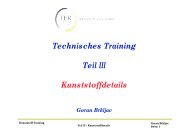 Technisches Training Teil III Kunststoffdetails - Mayweg GmbH