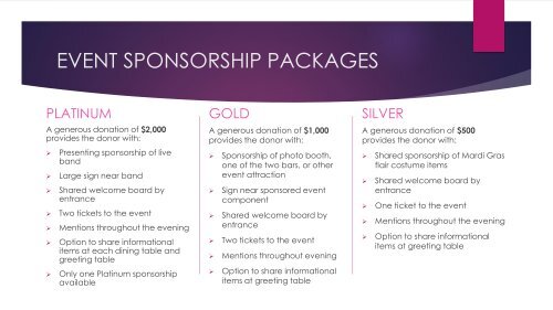 BB2017 - Fundraiser Sponsorship Brochure